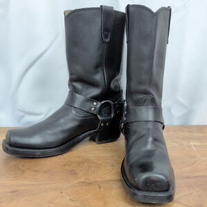 Ladies' Durango Black Leather Harness Boots Size 7.5M